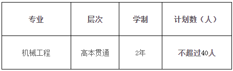 高本貫通轉(zhuǎn)段專業(yè)及計(jì)劃