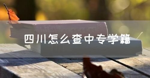 四川怎么查中專學(xué)籍？(圖1)