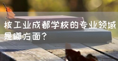 核工業(yè)成都學(xué)校的專(zhuān)業(yè)領(lǐng)域是哪方面？(圖1)