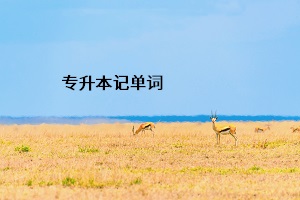 專(zhuān)升本記單詞