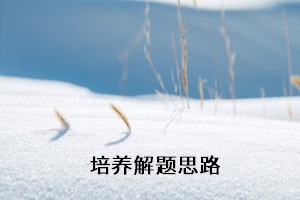 培養(yǎng)解題思路